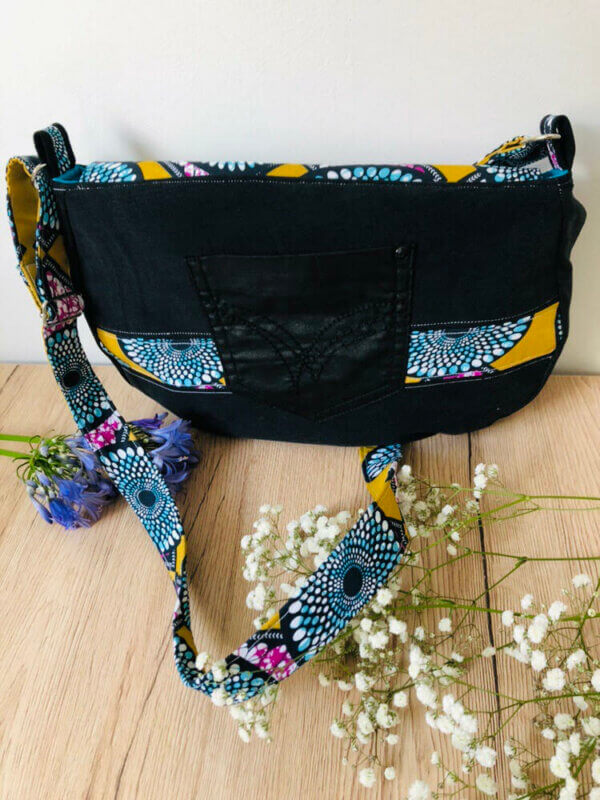 Sac besace MANDALA- Jeans recyclé/ coton – Image 4